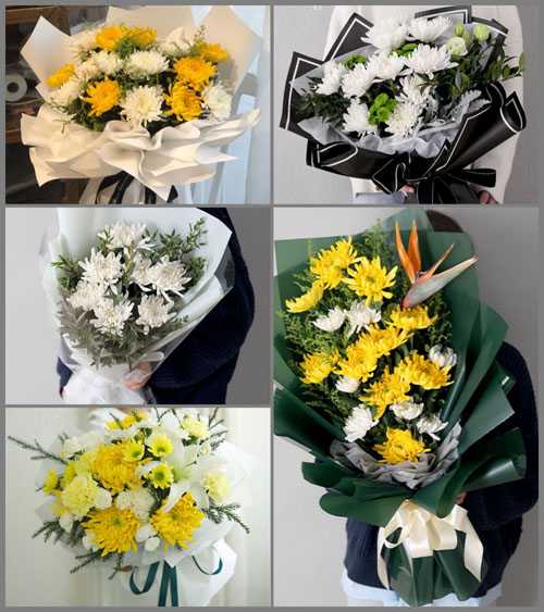 山东青岛胶州市张应镇大草泊村白事花束代送